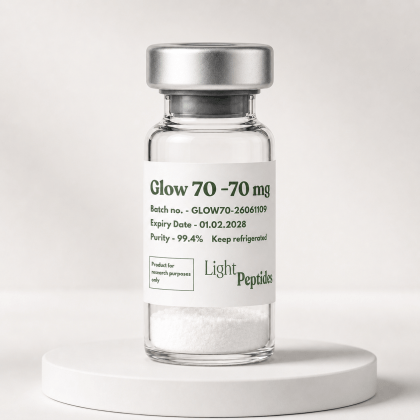 GLOW70 Research Blend — BPC-157 / GHK-Cu / TB-500 (70 mg)